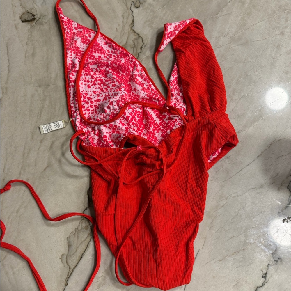 Maaji Red One Piece Swimsuit - Picture 2 of 2